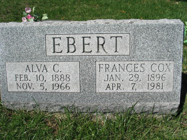Alva C. and Frances Cox Ebert